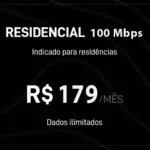 Plano Starlink Residências 100 Mbps