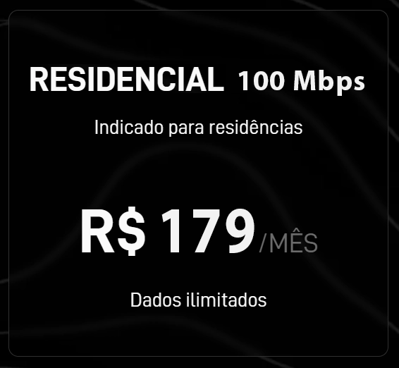 Plano Starlink Residências 100 Mbps