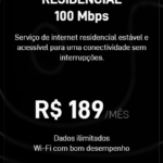 Plano Starlink Residencial 100 Mbps