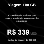 Plano Viagem Starlink 100Gb Mensal