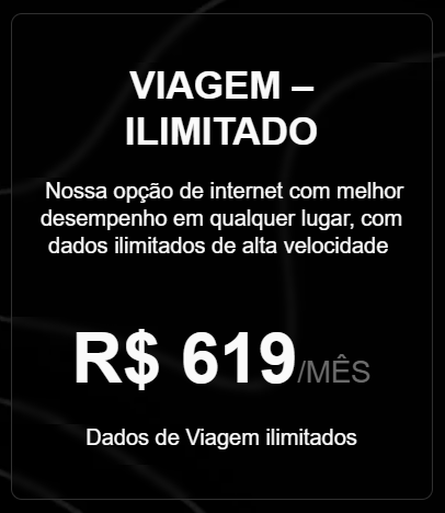 Plano Viagem Ilimitado Starlink