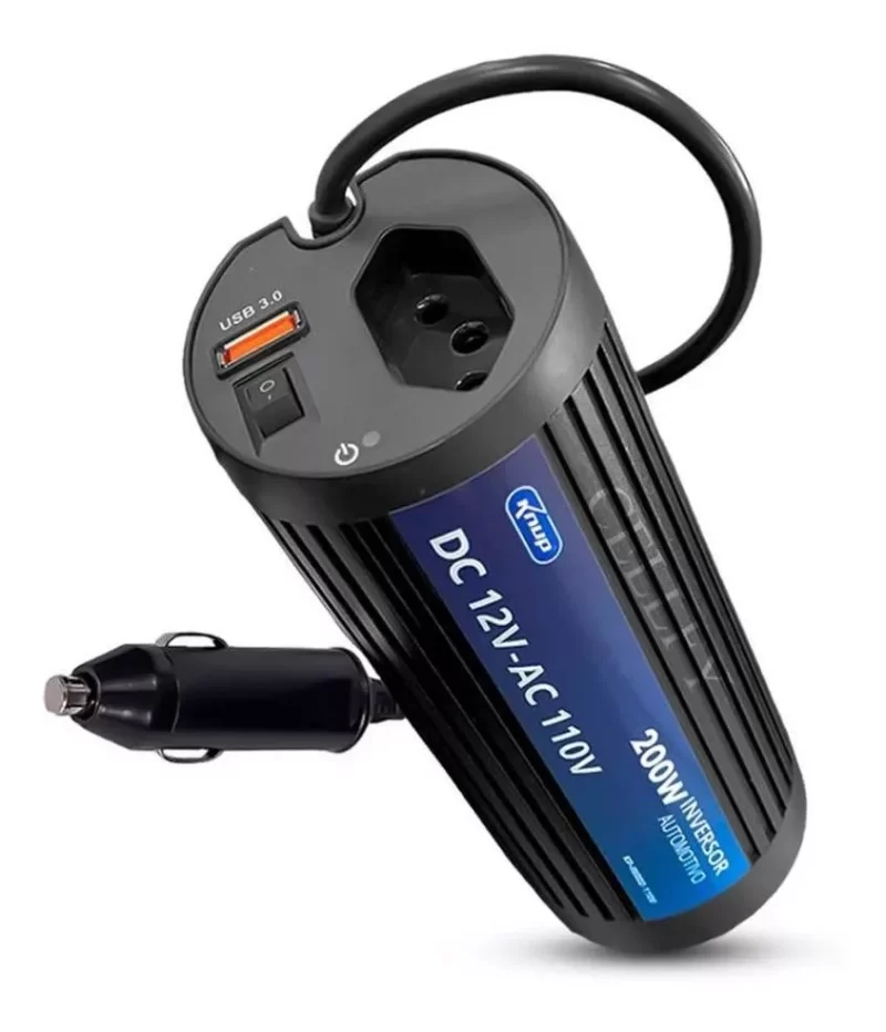 Inversor Automotivo Veícular 60hz 200w 12v/110v Usb 3.0 - Image 5