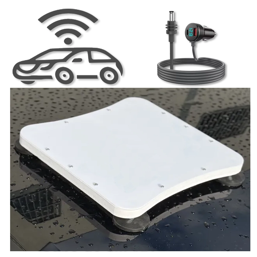 Starlink Mini com Adaptador 12v e Case com pés de Imãs