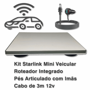 Starlink Mini com Pés de Imãs